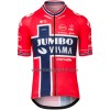 Set Fietsshirt + Korte Koersbroek 2022 Jumbo-Visma Noorse Kampioenschap